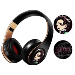 Miku Nakano Sanjiu Cosplay Bluetooth Headset 5.0 Over-ear Stereo Anime Headphones for Mobile Phone