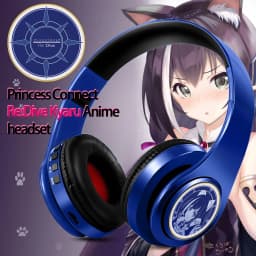 Miku Nakano Sanjiu Cosplay Bluetooth Headset 5.0 Over-ear Stereo Anime Headphones for Mobile Phone