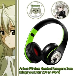 Miku Nakano Sanjiu Cosplay Bluetooth Headset 5.0 Over-ear Stereo Anime Headphones for Mobile Phone