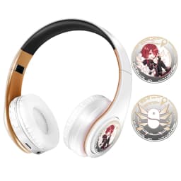 Miku Nakano Sanjiu Cosplay Bluetooth Headset 5.0 Over-ear Stereo Anime Headphones for Mobile Phone