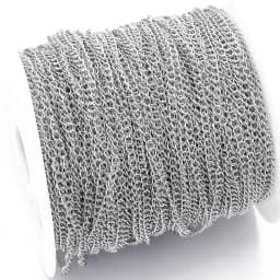 Sweet Bell 10Meters/Lot 3 Size Stainless Steel Chain Spool For DIY Handmade Jewelry Accessories Making