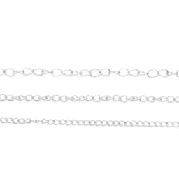 Sweet Bell 10Meters/Lot 3 Size Stainless Steel Chain Spool For DIY Handmade Jewelry Accessories Making