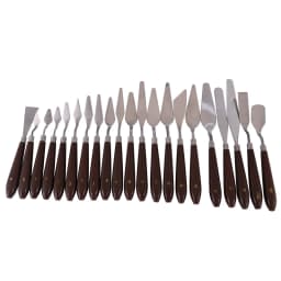 High quality 21 pcs of oil painting knifes set oil painting scraper stainless steel palette knife painting tools art supplies