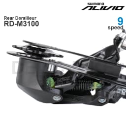 SHIMANO ALIVIO M3100 9 Speed REAR DERAILLEUR RD-M3100-SGS SHADOW RD- for MTB Bike Original Parts