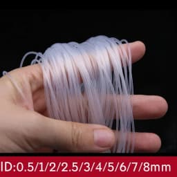 1M/5M Flexible Silicone Tubing ID 0.5 1 2 2.5 3 4 5 6 7 8 9 10 11 12mm Nontoxic Transparent Food Grade Soft Drink Tube Pipe