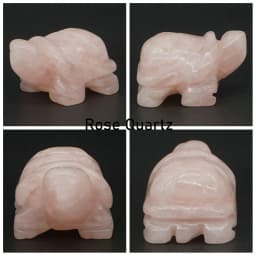 1.5" Tortoise Statue Natural Gemstone Carving Healing Crystal Animals Figurines Reiki Stones Decoration Wholesale
