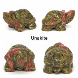 1.5" Tortoise Statue Natural Gemstone Carving Healing Crystal Animals Figurines Reiki Stones Decoration Wholesale