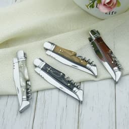 1pcs Laguiole Pocket Knife Corkscrew Wine Openers Portable Folding Steak Knives Outdoor Camping Knife Camping Tool Household Use
