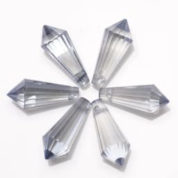 20Pcs/Lot Glass Drop Beads 8x20mm Long Bicone Shape Crystal Teadrop Pendant For DIY Making Charms Necklace Braclets Accessories