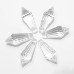 20Pcs/Lot Glass Drop Beads 8x20mm Long Bicone Shape Crystal Teadrop Pendant For DIY Making Charms Necklace Braclets Accessories