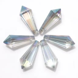 20Pcs/Lot Glass Drop Beads 8x20mm Long Bicone Shape Crystal Teadrop Pendant For DIY Making Charms Necklace Braclets Accessories