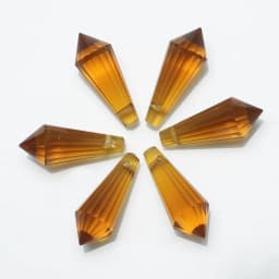 20Pcs/Lot Glass Drop Beads 8x20mm Long Bicone Shape Crystal Teadrop Pendant For DIY Making Charms Necklace Braclets Accessories