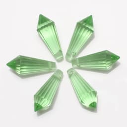 20Pcs/Lot Glass Drop Beads 8x20mm Long Bicone Shape Crystal Teadrop Pendant For DIY Making Charms Necklace Braclets Accessories