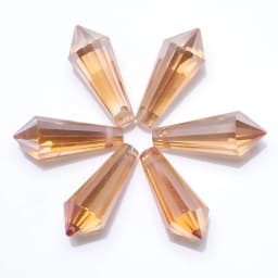 20Pcs/Lot Glass Drop Beads 8x20mm Long Bicone Shape Crystal Teadrop Pendant For DIY Making Charms Necklace Braclets Accessories