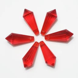 20Pcs/Lot Glass Drop Beads 8x20mm Long Bicone Shape Crystal Teadrop Pendant For DIY Making Charms Necklace Braclets Accessories