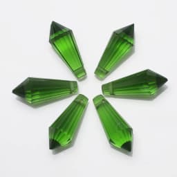 20Pcs/Lot Glass Drop Beads 8x20mm Long Bicone Shape Crystal Teadrop Pendant For DIY Making Charms Necklace Braclets Accessories