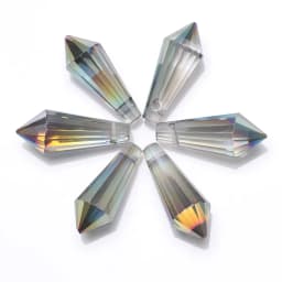 20Pcs/Lot Glass Drop Beads 8x20mm Long Bicone Shape Crystal Teadrop Pendant For DIY Making Charms Necklace Braclets Accessories