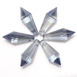 20Pcs/Lot Glass Drop Beads 8x20mm Long Bicone Shape Crystal Teadrop Pendant For DIY Making Charms Necklace Braclets Accessories