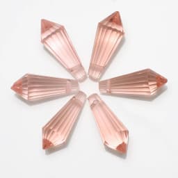 20Pcs/Lot Glass Drop Beads 8x20mm Long Bicone Shape Crystal Teadrop Pendant For DIY Making Charms Necklace Braclets Accessories