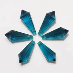 20Pcs/Lot Glass Drop Beads 8x20mm Long Bicone Shape Crystal Teadrop Pendant For DIY Making Charms Necklace Braclets Accessories