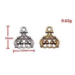 WYSIWYG 20pcs 14x13mm 3 Colors Trendy Pendant Earring Connector For Jewelry Making DIY Jewelry Findings
