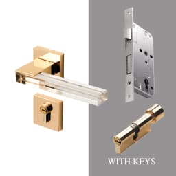 Hot Sale Modern Crystal Mute Room Door Lock Handle Fashion Interior Door Lock Gate Lock Furniture Hardware keyed entrance lock