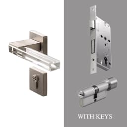 Hot Sale Modern Crystal Mute Room Door Lock Handle Fashion Interior Door Lock Gate Lock Furniture Hardware keyed entrance lock