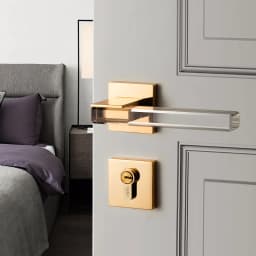 Hot Sale Modern Crystal Mute Room Door Lock Handle Fashion Interior Door Lock Gate Lock Furniture Hardware keyed entrance lock