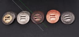 6X Western Cowboy Gold Sliver Saddles Tack Headstall Bridle Leathercraft Belt Hatband Slotted Conchos Buckle 1-1/4"
