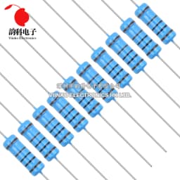 10pcs 3W Metal Film Resistor 1% 0.1R - 2.2M 2.2 10 100 150 220 270 330 470 1K 2.2K 4.7K 10K 15K 22K 47K 100K 220K 470K 1M ohm