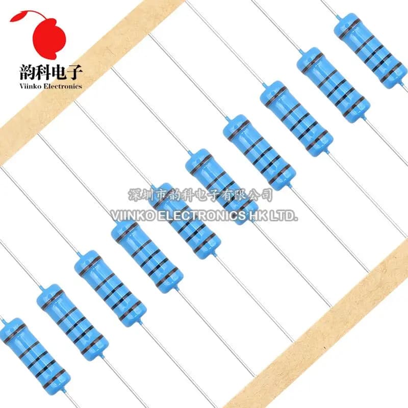 10pcs 3W Metal Film Resistor 1% 0.1R - 2.2M 2.2 10 100 150 220 270 330 470 1K 2.2K 4.7K 10K 15K 22K 47K 100K 220K 470K 1M ohm