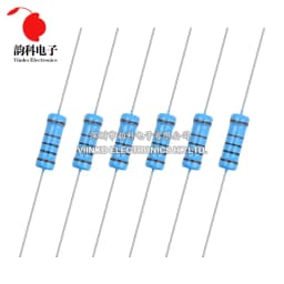 10pcs 3W Metal Film Resistor 1% 0.1R - 2.2M 2.2 10 100 150 220 270 330 470 1K 2.2K 4.7K 10K 15K 22K 47K 100K 220K 470K 1M ohm