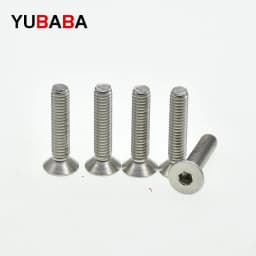 M5 M6 M8 M10 304 Stainless Steel Hexagon Hex Socket Countersunk Screw Flat Head Screw Allen Bolts DIN7991
