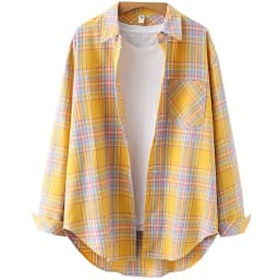 Elegant Design Style Plaid Shirt Women 2026 New Spring Autumn Casual Womens Blouses and Tops Ladies Loose Long Sleeve Blouse