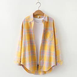 Elegant Design Style Plaid Shirt Women 2026 New Spring Autumn Casual Womens Blouses and Tops Ladies Loose Long Sleeve Blouse
