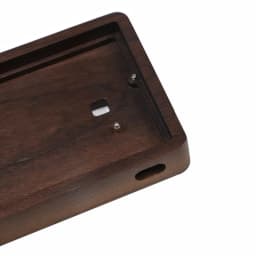 60- QMK VIA Kit 61 64 Rosewood Wooden Case PCB Wrist Rest Plate Kit For MX Mechanical Keyboard Poker Faceu 60 GH60 GK61 GK61X