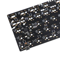 60- QMK VIA Kit 61 64 Rosewood Wooden Case PCB Wrist Rest Plate Kit For MX Mechanical Keyboard Poker Faceu 60 GH60 GK61 GK61X