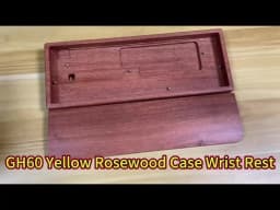 60- QMK VIA Kit 61 64 Rosewood Wooden Case PCB Wrist Rest Plate Kit For MX Mechanical Keyboard Poker Faceu 60 GH60 GK61 GK61X
