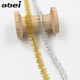 10Yards/lot Gold Silver Optional Lace Ribbon Cosplay Costume Performance Stage Decoratiove Lace DIY Headwear Accessories