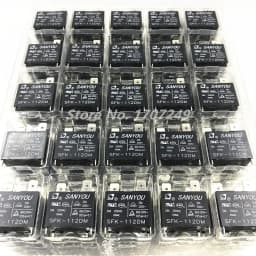 Free shipping 10Pcs/lot 100% New Original SANYOU relay SFK 112DM SFK-112DM 12V 20A 250VAC 4Pin Air conditioner relay Power Relay