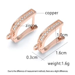 NEW DIY Earrings Supplies Gold/Silver/Rose Gold Jewelry Earring Hooks Accessories Women Earrings Making Jewellery