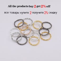 50-100pcs/lot 8-20mm Round Jump Rings Twisted Open Split Rings Jump Rings Connector For DIY Jewelry Makings Findings Supplies