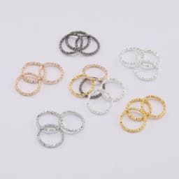 50-100pcs/lot 8-20mm Round Jump Rings Twisted Open Split Rings Jump Rings Connector For DIY Jewelry Makings Findings Supplies