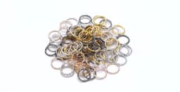 50-100pcs/lot 8-20mm Round Jump Rings Twisted Open Split Rings Jump Rings Connector For DIY Jewelry Makings Findings Supplies