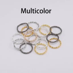 50-100pcs/lot 8-20mm Round Jump Rings Twisted Open Split Rings Jump Rings Connector For DIY Jewelry Makings Findings Supplies