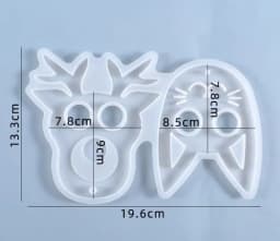 Transparent Silicone Mould Resin Decorative Craft DIY Christmas Owl Cat Pendant Self-defense Keychain Mold Epoxy Resin Molds for