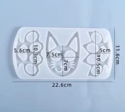 Transparent Silicone Mould Resin Decorative Craft DIY Christmas Owl Cat Pendant Self-defense Keychain Mold Epoxy Resin Molds for