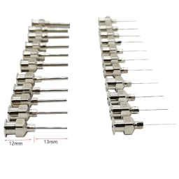 12pcs 1/2 Inch Stainless-Steel Needles Syringe Dispenser Dispensing Glue Tool 8 10 11 12 13 14 15 16 17 18 19 20 21 22 23 28 30G
