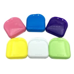 50Pcs Dental False Teeth Appliance Container Storage Case Plastic Denture Bath Box Organizer