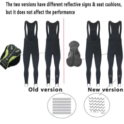 YKYWBIKE Cycling Bib Trousers Winter Thermal Mountain Bike Long Pants Breathable Bicycle Tights 3D Gel Pad Shorts Keep Warm